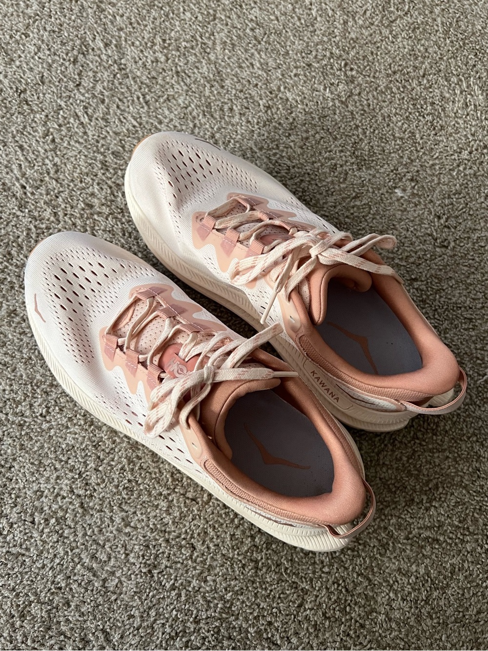 Hoka Kawana 2 Vanilla/Sandstone Women's Shoes - Picture 2 of 6